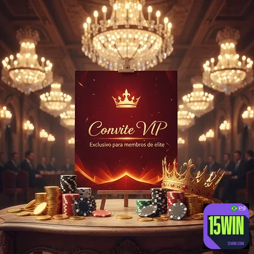 Imagem promocional do 15win com destaque para o VIP06, destaque do site 15win, espaço para apostas exclusivas e vantagen